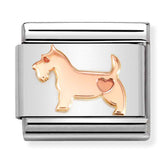 Nomination Composable Classic Link 430104/49 Dog in 9K Rose Gold